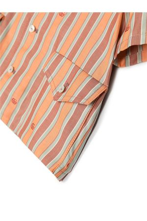 Camicia in cotone arancione GUCCI KIDS | 712229XWAV16253